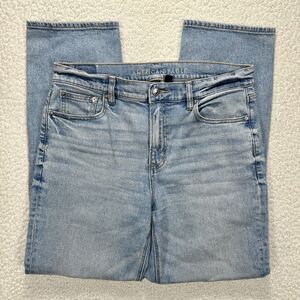 American Eagle Super High Rise Straight Jeans Women’s 10 (32x29.5) Y2K Grunge